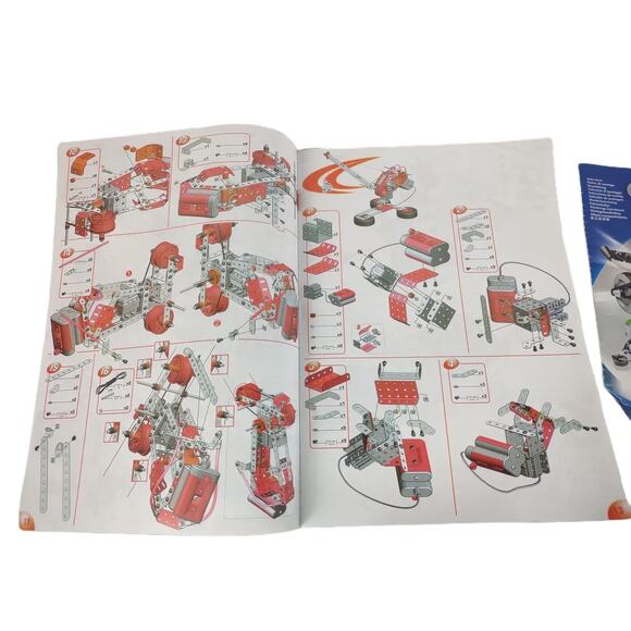 Lot of Meccano Parts and Instruction Booklets, Screws Tires Wheels Tools More - Picture 5 of 7